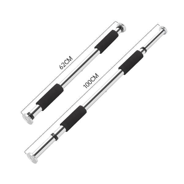 Chinsstång för dörrkarm utan skruvar Hemmagym Dörrträningsstång Pull-up-stång Blå ränder Black and White Bar 62cm-100cm