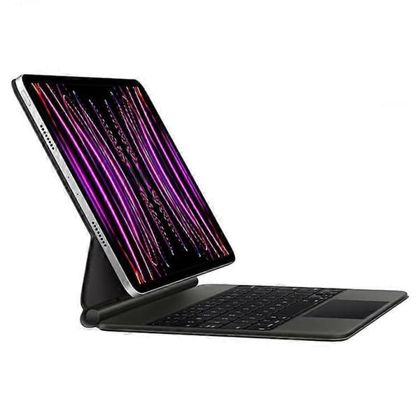 Compatible with iPad Pro 12.9 (2020) / (2021) / (2022) Magnetic Floating Bluetooth Keyboard + Leather Tablet Case As Shown