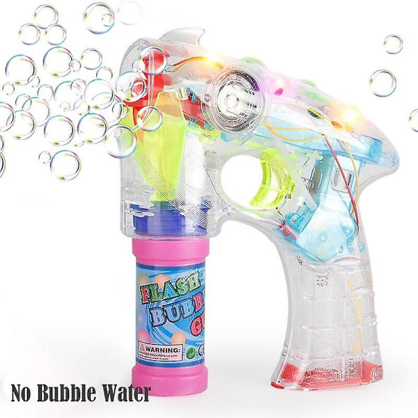 Elektrisk Bubbelmaskin Bröllop Födelsedagsfest Blåsande Bubbel Musik Blixt Leksaker För Barn
