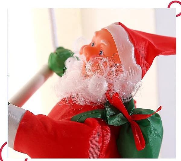 25 cm Hängande Jultomte Klättrande Repstege Utomhus Jul Trädgårdsdekoration 2PCS