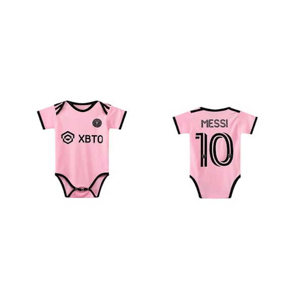 23-24 Baby Fotbollskläder Nr 10 Miami Messi Nr 7 Real Madrid Tröja BB Jumpsuit Overall Miami NO.10 MESSI Size 12 (12-18 months) Miami NO.10 MESSI