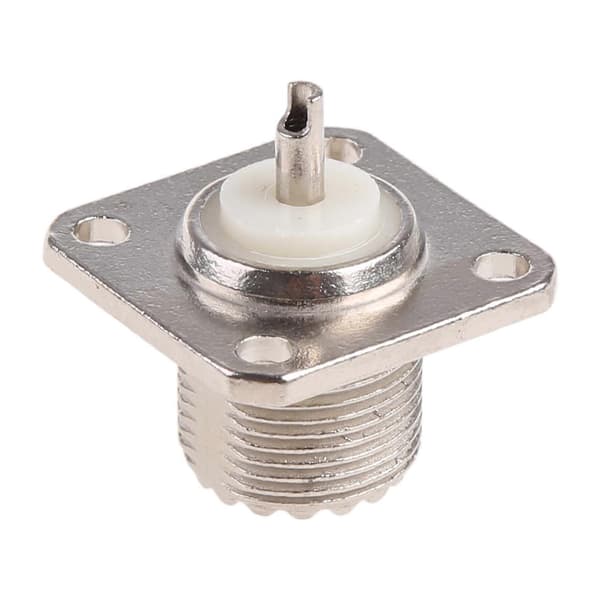 SO 239 Stik SO239 UHF Hun Jack RF Koaksialstik 4-Huls Flange Chassis Montering Lodning Lige til Koaksialkabel