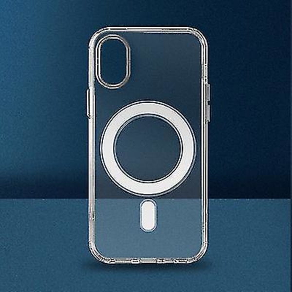 Gennemsigtigt telefoncover, Magsafe-kompatibelt, kompatibelt med iPhone X/xs