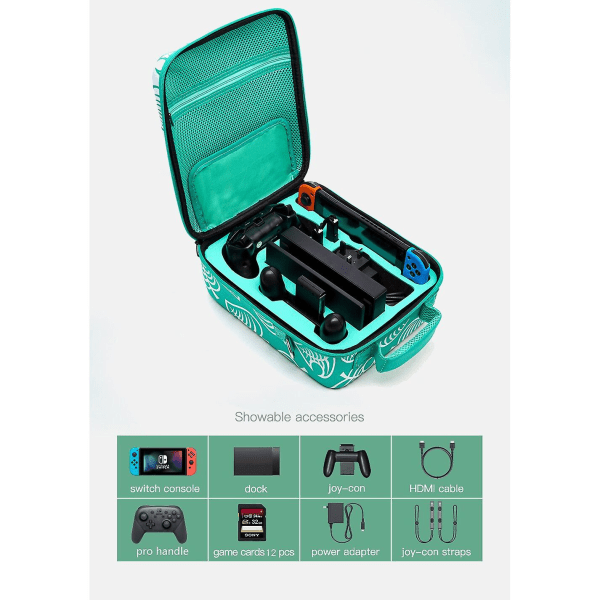 För nintendo switch väska spelkort case tillbehör kit cover väska nintedo nitendo swich swich swith förvaring stor resväska bär resa Style d