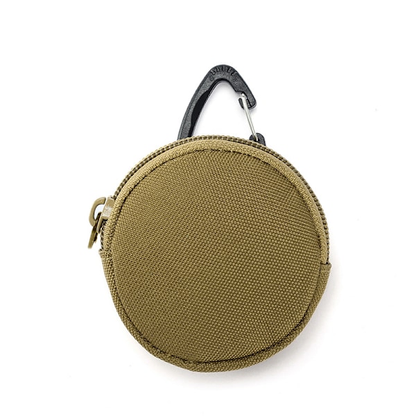Kuulokekotelo U-levy Kannettava kuulokekotelo Kolmiolukko Pyöreä osalaukku, 1 kpl, KHAKI