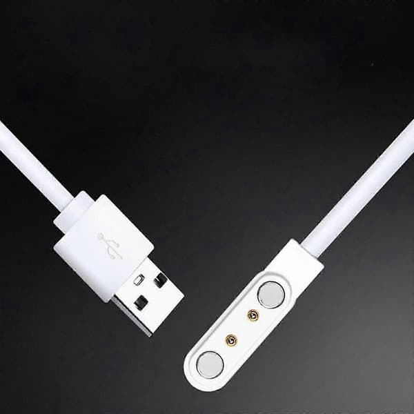Universell magnetisk ladebase for 2-pins USB-klokke strømadapterstativ Black 2.5mm 9mm