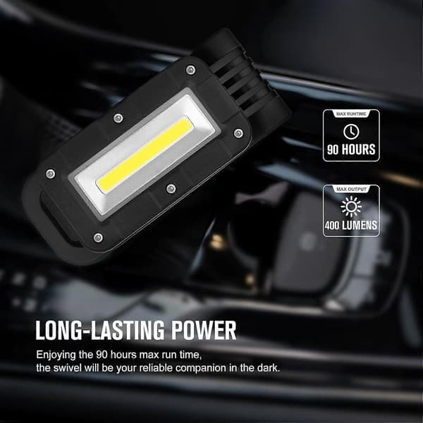 [LCS] Compact Rechargeable Magnetic COB Work Light for Workplace and Camping