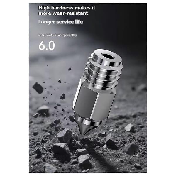 Uppgradering för Creality Ender 5 Max munstycken, 8 st 3D-skrivare High End kopparlegeringsmunstycke 500℃ högtemperaturkoppar