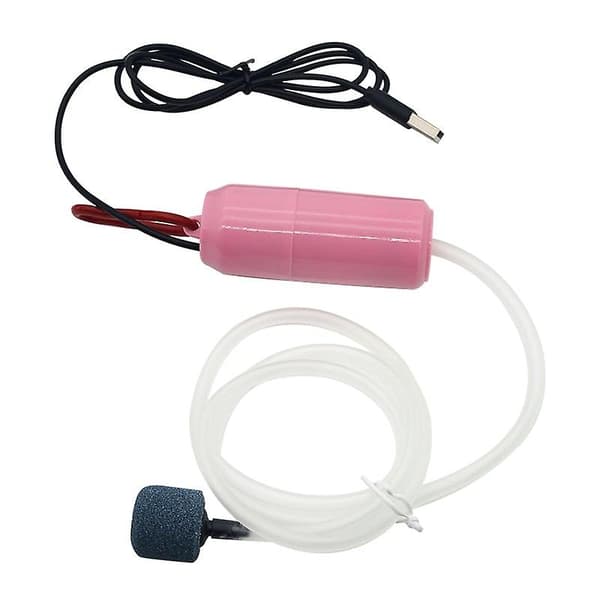 [LCS] Akvarium ilt luftpumpe fisketank usb lydløs luftkompressor Pink