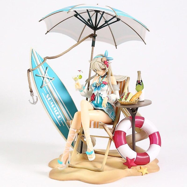 Honkai Impact 3:e Kiana Kaslana Parasoll Kaiserin Ver. Pvc figur blue