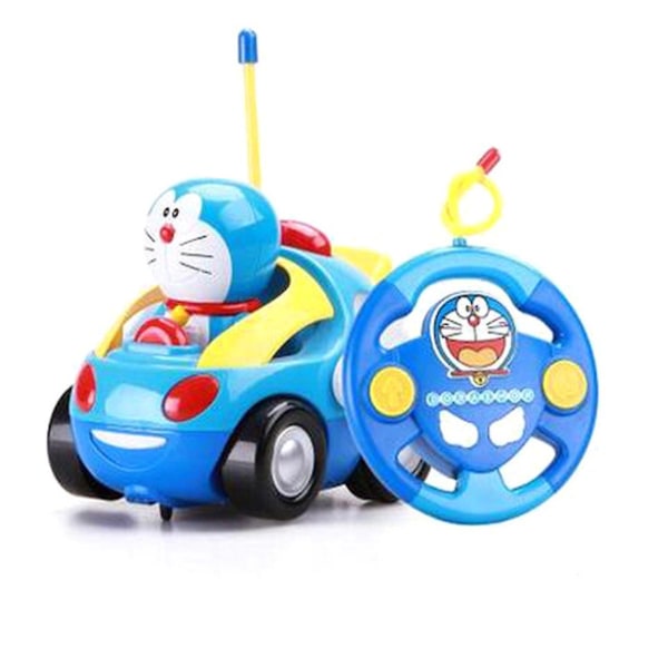 Doraemon Elektrisk Leksaksbil Fjärrstyrd Bil Barn Rc Bil Musik