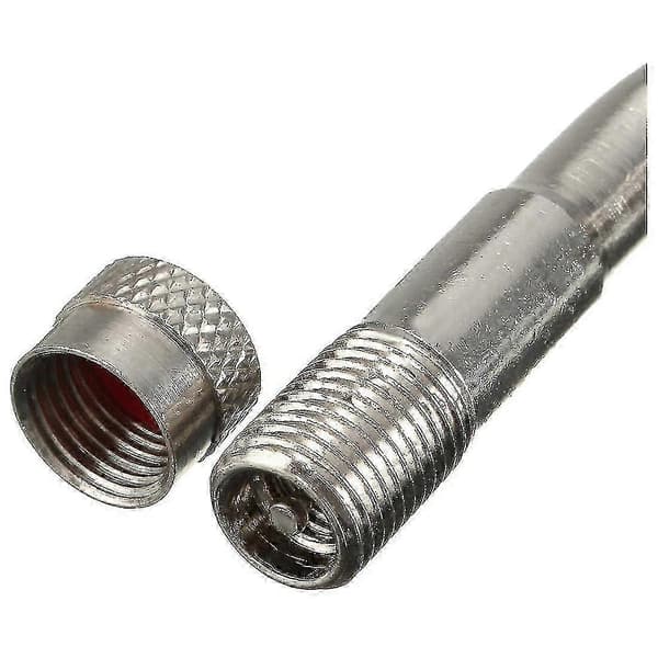 Nem-installerbar dækventilforlænger til motorcykel og køretøjer silver