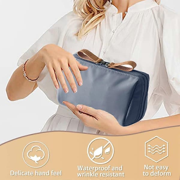 Nylon Makeuptaske Pung Organizer Rejse Kosmetik Organizer til Kvinder Piger