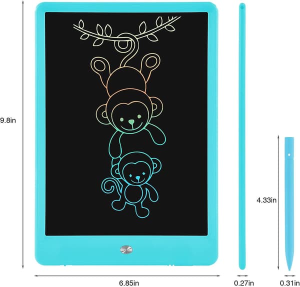 [LCS]Lcd-kirjoitustabletti 10 tuuman värikäs näyttö Doodle-piirustuslevy Blue