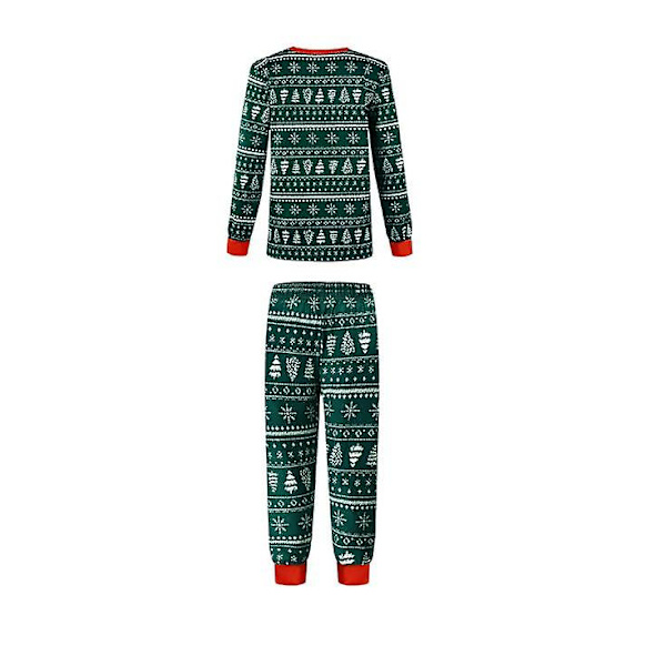 Jul Familj Julgran Tryck Pyjamas Matchande Set Kids 5T