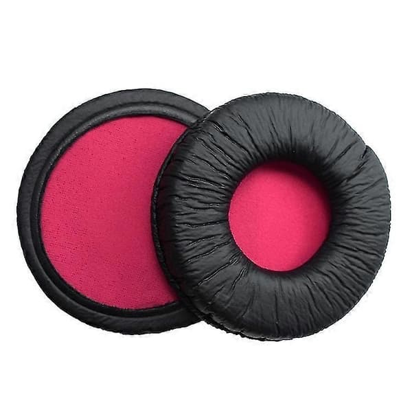 2 stk. til SONY MDR-V55 øretelefonpude læderbetræk Red
