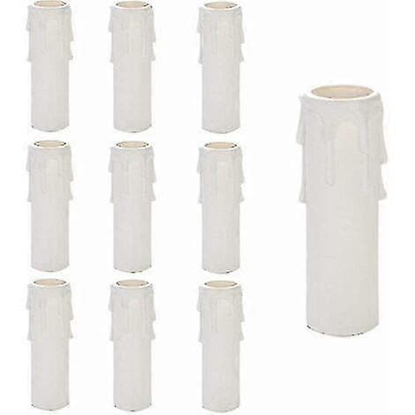 Plastkronelys, 10 stk Kronelys Tårelys, Kronelysrør, Tårelysrør, Kronelyshylser, Kron