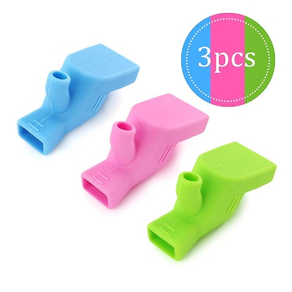 3-pack Köksblandare Förlängare Gummi Elastisk Munstycksguide Barn Vattenbesparande Kran mix