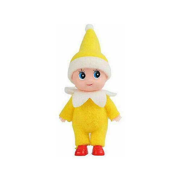 [LCS]6cm Jul Mini Elf Leksaker Barn Actionfigur Juldekoration Dockor Barnpresenter yellow