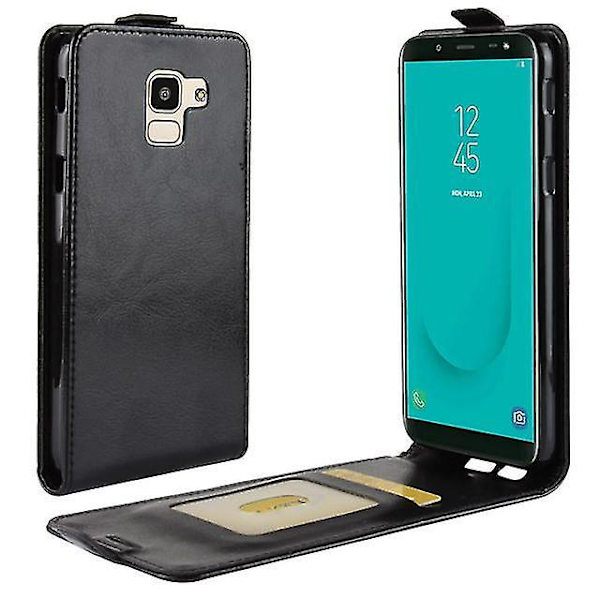 Integroitu nahkakotelo useilla taskuilla, yhteensopiva Samsung Galaxy J4 Plus / J4:n kanssa