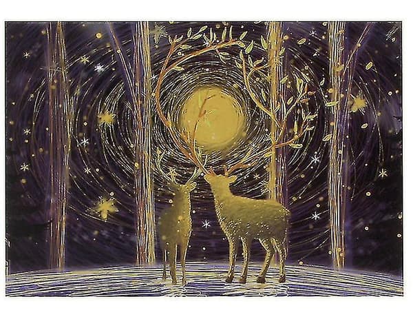[LCS]1000st Deep Forest Elk Jigsaw Diy Pusselleksaker Montering Bilddekoration