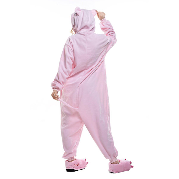 Reedca Totoro Aikuisten Onesie Halloween Cosplay Asut Anime Pyjamat Yhteensopiva Naisten Ja Tyttöjen Kanssa, napitus Pig XL