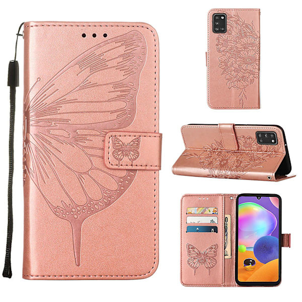 Etui til Samsung Galaxy A31 Flip Cover Premium Læder Emb