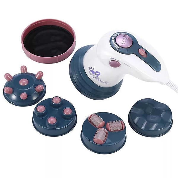 [LCS] Cirkulær skulpturel massager / Pneumatisk tryk, Beige blå