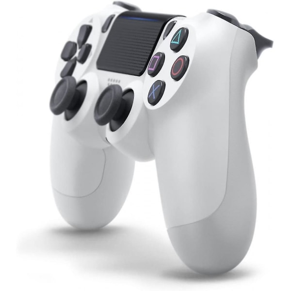 Trådlösa Bluetooth -kontroller Gamepad för Playstation4 (vit)