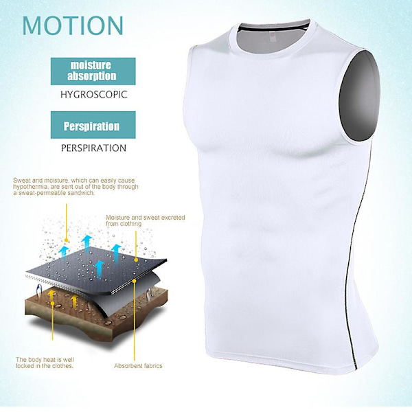 Herre Trænings Tank Top Ærmeløs Muskeltrøje Elastisk Gym Træning Bodybuilding Toppe L
