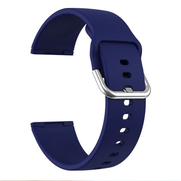 Silikonearmbånd Versa 3/Fitbit Sense - Mørkeblå Mørkeblå DarkBlue M\u00f6rk Bl\u00e5