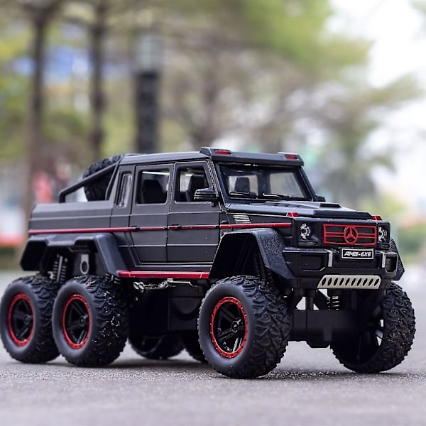 1:22 BENZ G63 Ajoneuvo 6*6 Rengas Metalliseos Automalli