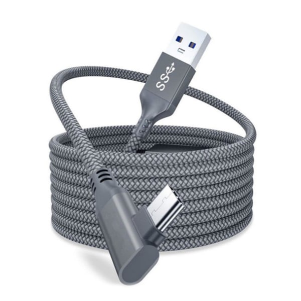 Kabel usb a til type c 5m for quest2 oculus quest 2 link vr briller virtual reality headset spillhjelm oculis spilltilbehør Section a