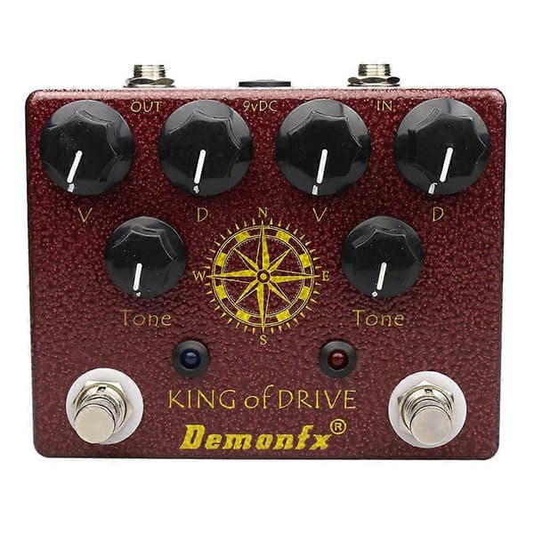 [LCS]of Tone Overdrive Stomp Analog Baseret på Analog Man Effekt af Drive Guitar Effekt Pedal Tilbehør RedBrown