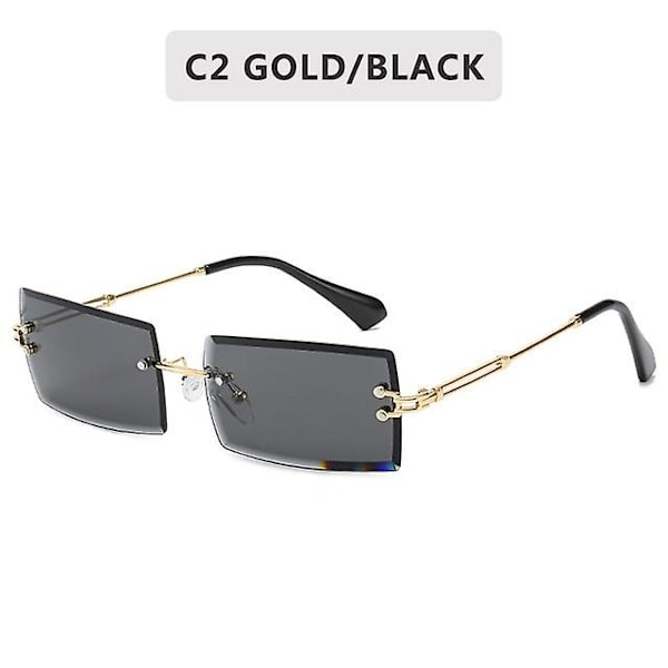 [LCS] Retro Solbriller Kvinner Kantløse Gradient Nyanser