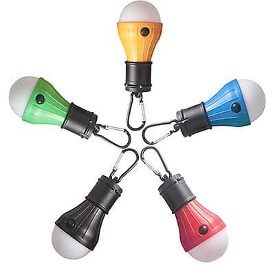 [LCS]2kpl LED-retkeilyvalolamppuja klipsikoukulla black