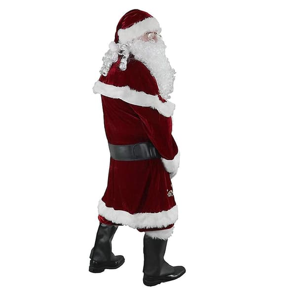Tomtedräkt för män Jul Deluxe Vuxendräkt