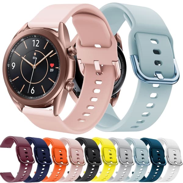 Silikonerem til Smartwatch (20mm) - Sort 15