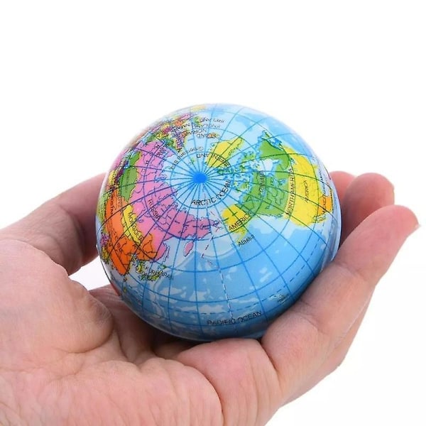 Sponge Ball Planet Earth Toy för stress relief 76mm