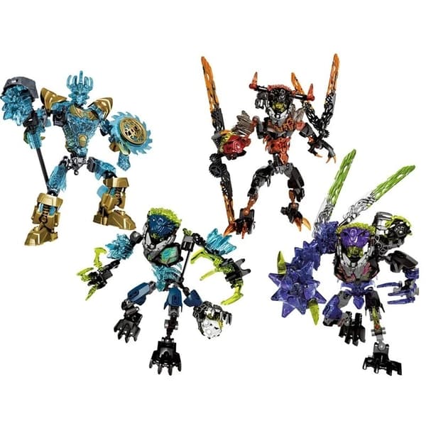 Bionicle Protector Byggeklodser Anime Actionfigurer Soldat Robot Mursten 6Set