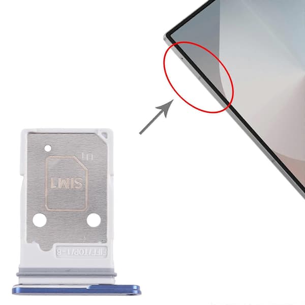 För Samsung Galaxy Z Fold7 SM-F966B EU-version KOMPATIBEL SIM + SIM-kortfack Blue