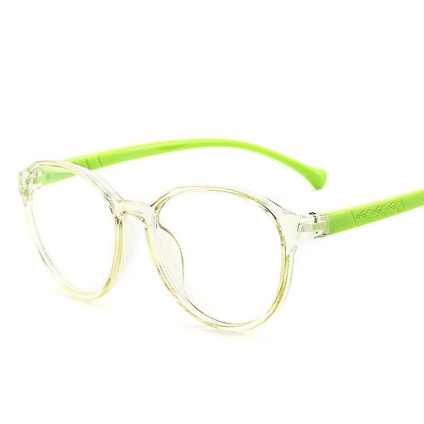 Barn Blått Ljus Blockerande Glasögon Söta Anti Eye Strain Mode Bågar Glasögon För Läs Lek Green