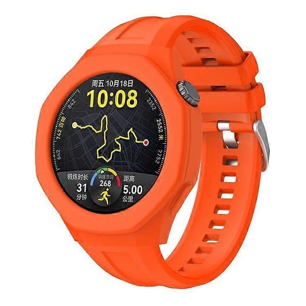 Til Huawei Watch GT 5 Pro 46mm Urkasse Blødt Silikone Urcover Orange