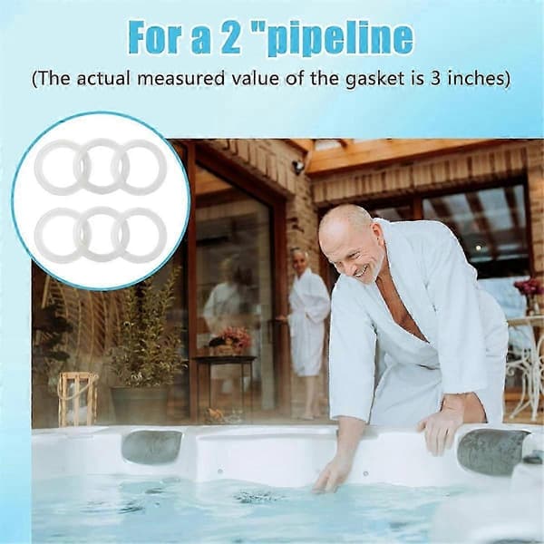 [LCS] 2 tommer spa-varmepakning til Balboa Gecko boblebad, 711-4030B erstatningsdel standard pasform As Shown