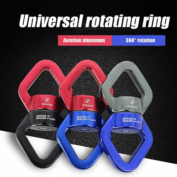 Svängbar Vridled 30 Kn Trissa Säkraste Rotationsanordningen Hängande Tillbehör För Gungställning Luftdans Red-black