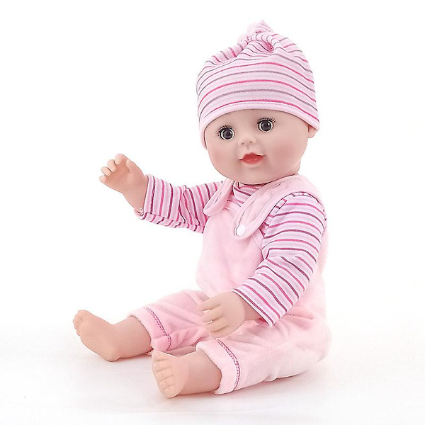 Mjuk Kropp Baby Docka Med Öppningsbara/Stängbara Ögon set2