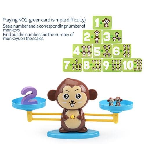 [LCS] Monkey Balance Game Learning Scale Weight Barn Kids Intelli