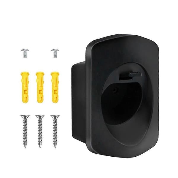 EV Type 2 Oplader Robust Holder Vægmontering Elbil Opladerkabel Organizer Elbil Opladerholder EV Kabelstik black