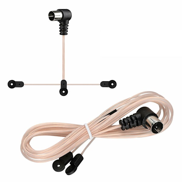 FM Antenn Dipolantenn Inomhus 75 Ohm Med F Typ Hankontakt
