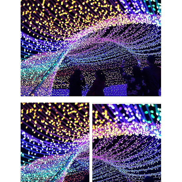 Gypsophila Lyskæder Julelys Bryllupslyskæder Feriedekoration Multicolor 50M-400LED